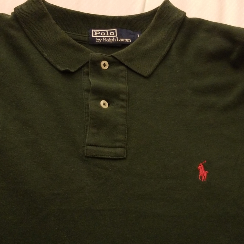 Used Dark Green Ralph Lauren Polo Shirt